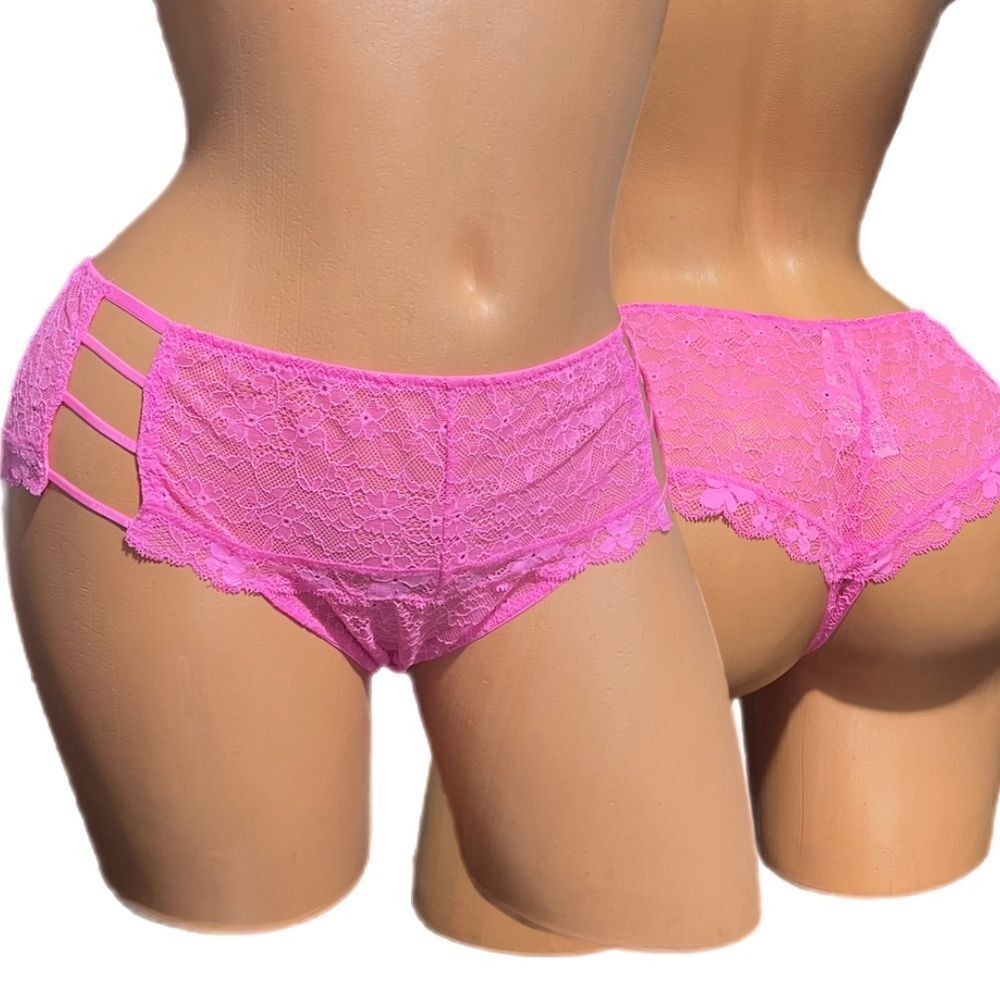 Victoria’s Secret Dream Angels Wide Side Lace Thong panty pink XLarge